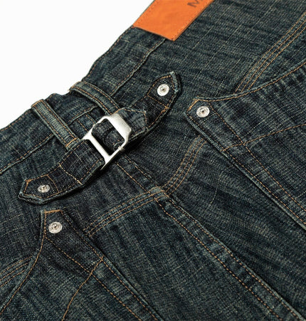 TALKLESSFASHION Retro Urban Denim Trousers