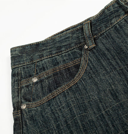 TALKLESSFASHION Retro Urban Denim Trousers