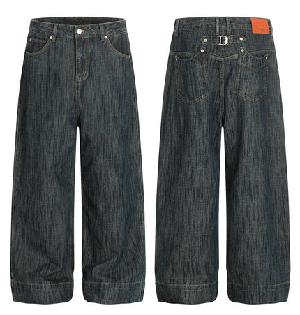 TALKLESSFASHION Retro Urban Denim Trousers