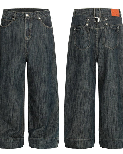 TALKLESSFASHION Retro Urban Denim Trousers
