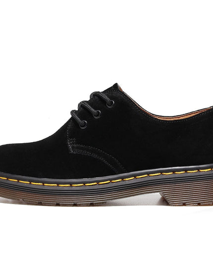 TALKLESSFASHION Reverse velvet 1461 low-top small leather shoes, women's leather, British style plus-size boots, round-toed men's casual workwear, Martin shoes