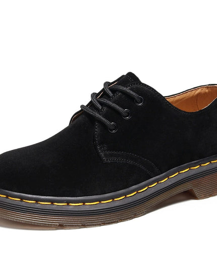 TALKLESSFASHION Reverse velvet 1461 low-top small leather shoes, women's leather, British style plus-size boots, round-toed men's casual workwear, Martin shoes