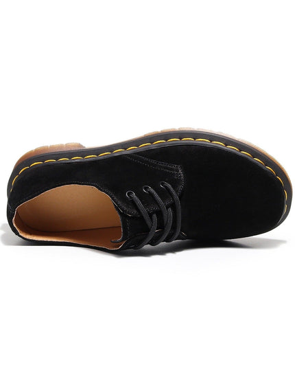 TALKLESSFASHION Reverse velvet 1461 low-top small leather shoes, women's leather, British style plus-size boots, round-toed men's casual workwear, Martin shoes