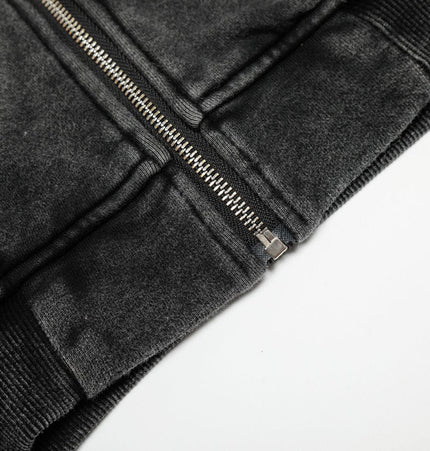TALKLESSFASHION Ringed Echo Hoodie Jacket