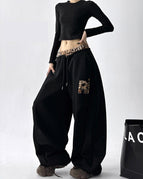 B3112 Slacks - Black