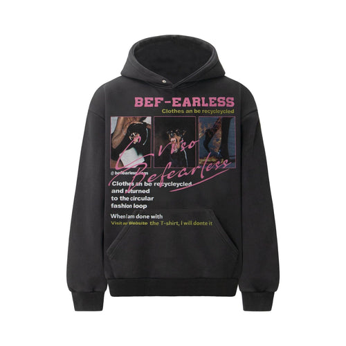 THETLSTUDIO S / black 2021 American retro trend heavy composite washed character print design men's hooded loose hooded sweatshirt
