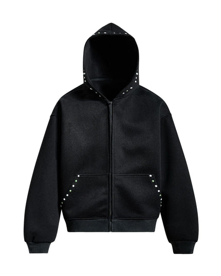 TALKLESSFASHION S / black EON 26 spring new spot American street trend simple and versatile loose hooded sweatshirt jacket for men
