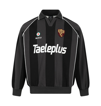 TALKLESSFASHION S / black Jiayiku Men's 2026 New American Jersey Striped Sporty Polo Shirt Lapel Sweatshirt Football Training Uniform