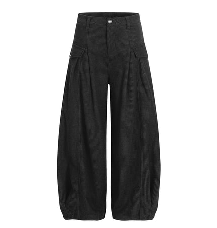 TALKLESSFASHION S / black Old Money Loose Slacks