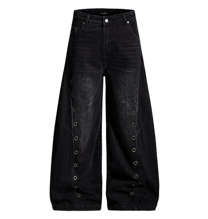 TALKLESSFASHION S / black TALKLESSFASHION: High Street Chic Denim Jeans