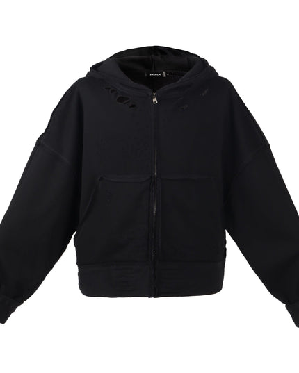 TALKLESSFASHION S / black Urban Edge Hoodie Jacket