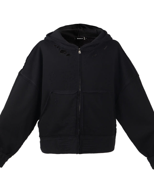 TALKLESSFASHION S / black Urban Edge Hoodie Jacket