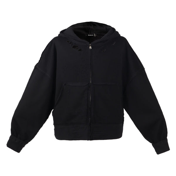 TALKLESSFASHION S / black Urban Edge Hoodie Jacket
