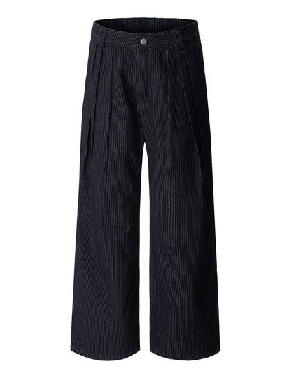 TALKLESSFASHION S / black Versatile Loose Striped jeans