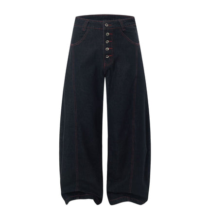 TALKLESSFASHION S / black Vintage Edge Scimitar Denim jeans