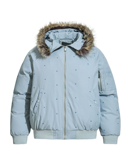 TALKLESSFASHION S / blue Simple Versatile Hooded Padded Jacket
