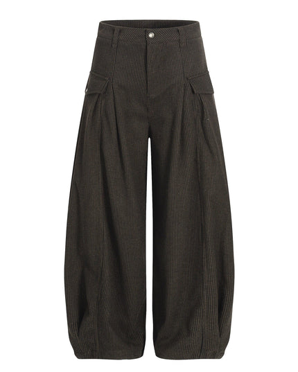 TALKLESSFASHION S / Coffee color Old Money Loose Slacks