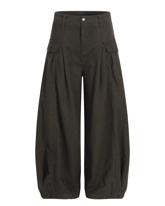 TALKLESSFASHION S / Coffee color Old Money Loose Slacks