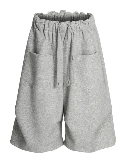 TALKLESSFASHION S / flecking gray K534 American summer high-end versatile street trend pleats reverse design men's loose five-point casual shorts