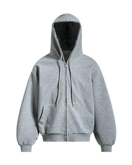 TALKLESSFASHION S / gray EON 26 spring new spot American street trend simple and versatile loose hooded sweatshirt jacket for men