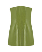 S / Green tube top skirt