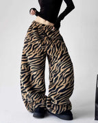 S / NK122 Slacks - Leopard Print