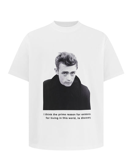 TALKLESSFASHION S / white EON 26 summer new spot American street trendy street monogram loose short sleeve T-shirt for men