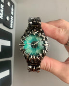 Silver-black-green eyes