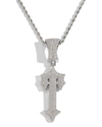 Silver pendant + 60 cm titanium steel twist chain