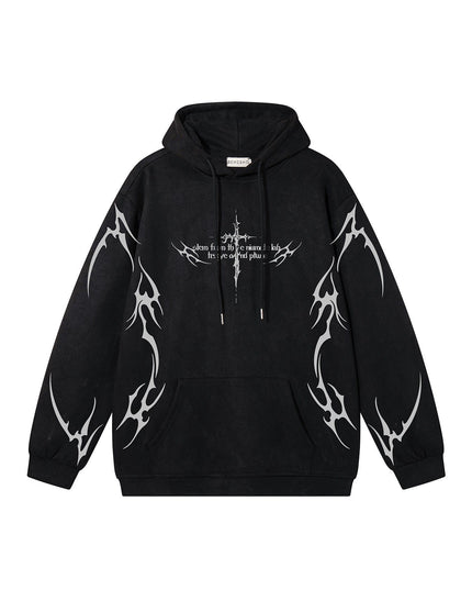 TALKLESSFASHION Spark graphic design hoodie
