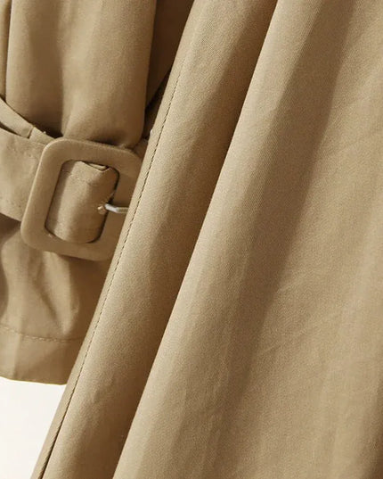 TALKLESSFASHION Splicing Fake Two Trench Dress