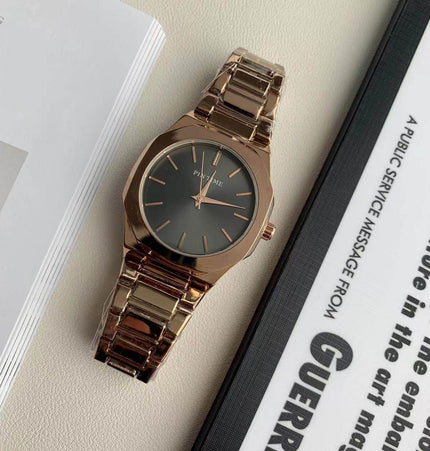 TALKLESSFASHION Square silver band square watch