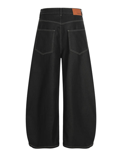 TALKLESSFASHION Street Coated Monogram Print Jeans