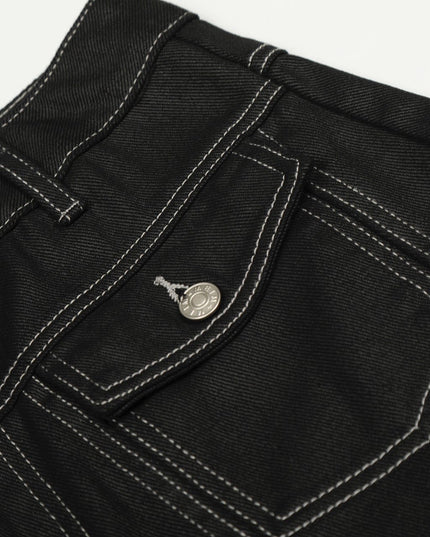 TALKLESSFASHION Street Coated Monogram Print Jeans
