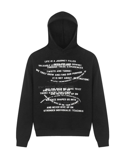 TALKLESSFASHION Street Letter Printed Hoodie—7999