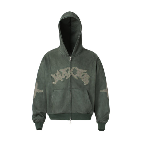 THETLSTUDIO Suede Hooded Street Sweatshirt