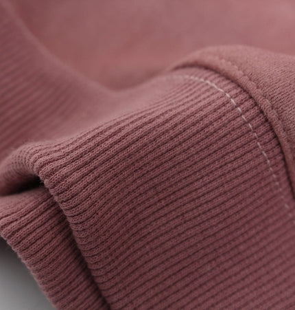 TALKLESSFASHION Suede Hooded Street Sweatshirt