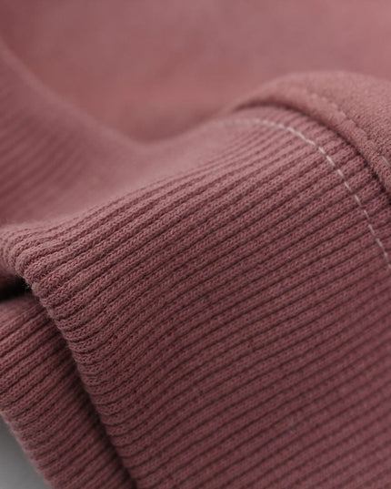 TALKLESSFASHION Suede Hooded Street Sweatshirt