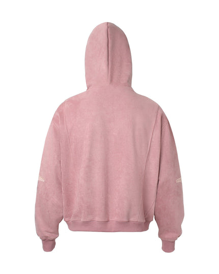 TALKLESSFASHION Suede Hooded Street Sweatshirt