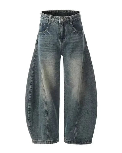 TALKLESSFASHION TALKLESS Retro Wide Leg Loose Jeans ---5882