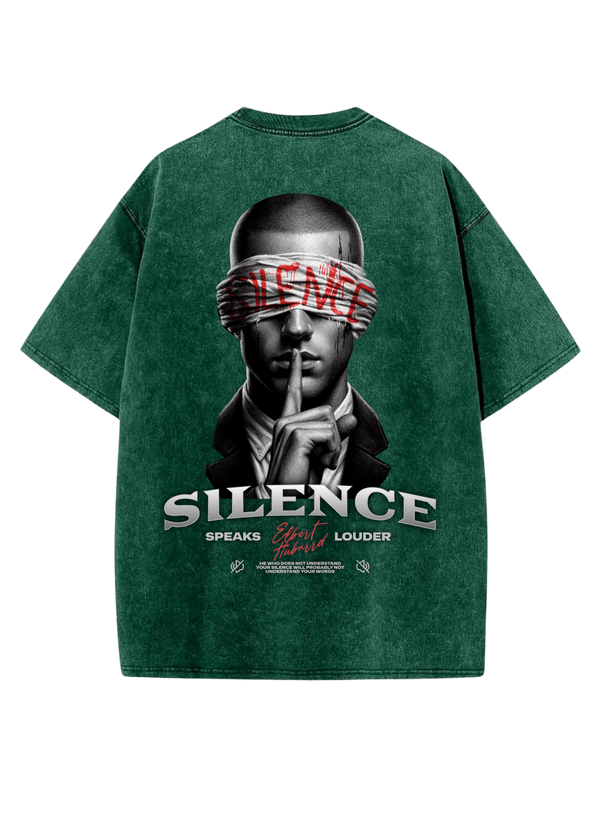TALKLESS : Silence Crew Neck T-Shirt—1801
