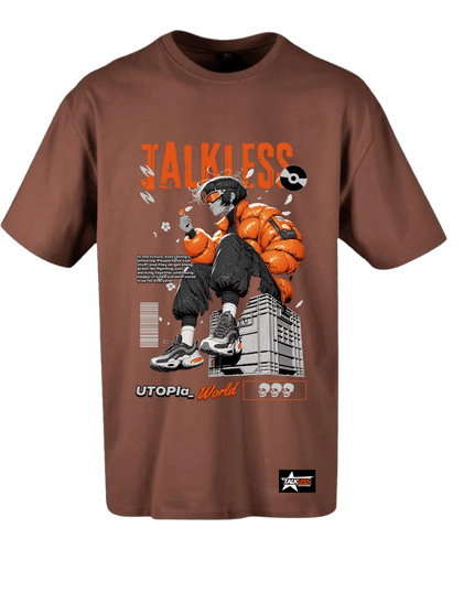 TALKLESSFASHION TALKLESS  unisex oversize T-Shirt Short sleeve streetwear