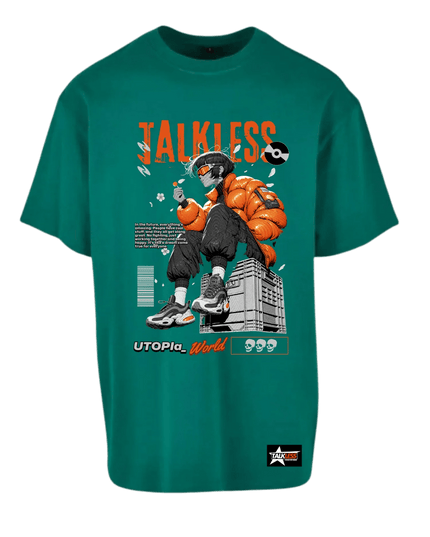 TALKLESSFASHION TALKLESS  unisex oversize T-Shirt Short sleeve streetwear