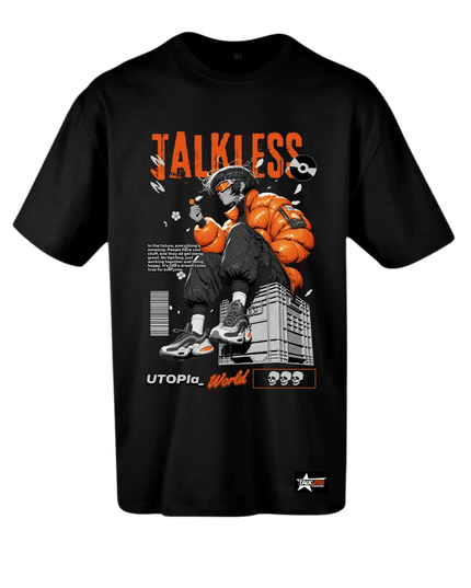 TALKLESSFASHION TALKLESS  unisex oversize T-Shirt Short sleeve streetwear