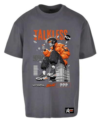 TALKLESSFASHION TALKLESS  unisex oversize T-Shirt Short sleeve streetwear