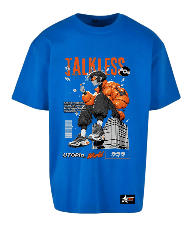 TALKLESSFASHION TALKLESS  unisex oversize T-Shirt Short sleeve streetwear