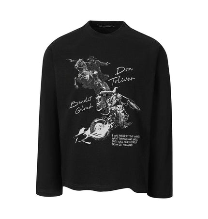 TALKLESSFASHION TALKLESSFASHION : Retro Knight Loose Tee