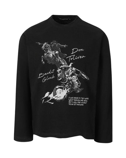 TALKLESSFASHION TALKLESSFASHION : Retro Knight Loose Tee