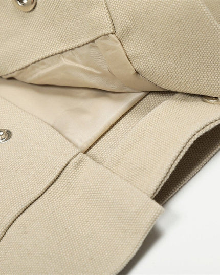TALKLESSFASHION TALKLESSFASHION: Urban Edge Cropped Cargo Jacket