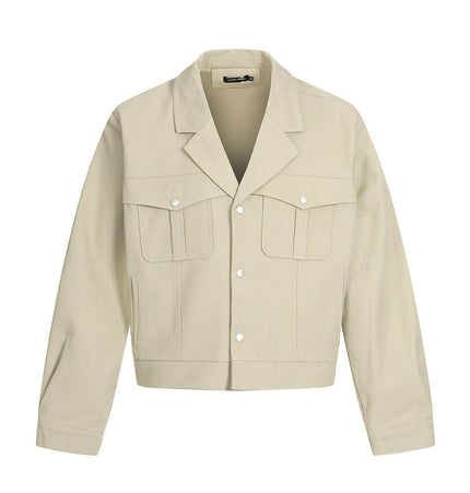 TALKLESSFASHION TALKLESSFASHION: Urban Edge Cropped Cargo Jacket